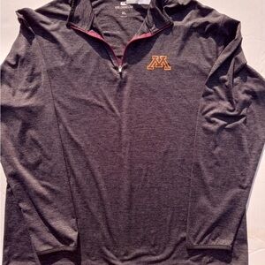 Colosseum Charcoal Quarter-Zip with Maroon and Gold Accent